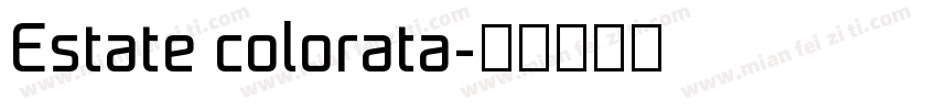 Estate colorata字体转换